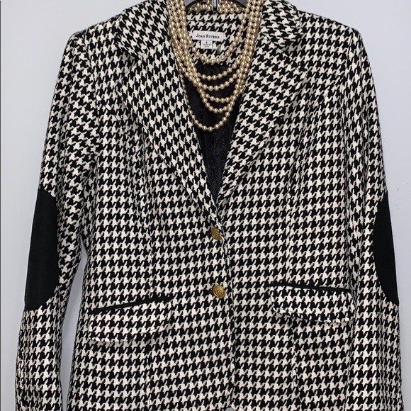 Joan Rivers Jackets & Blazers - ⭐️JOAN  RIVERS houndstooth blazer